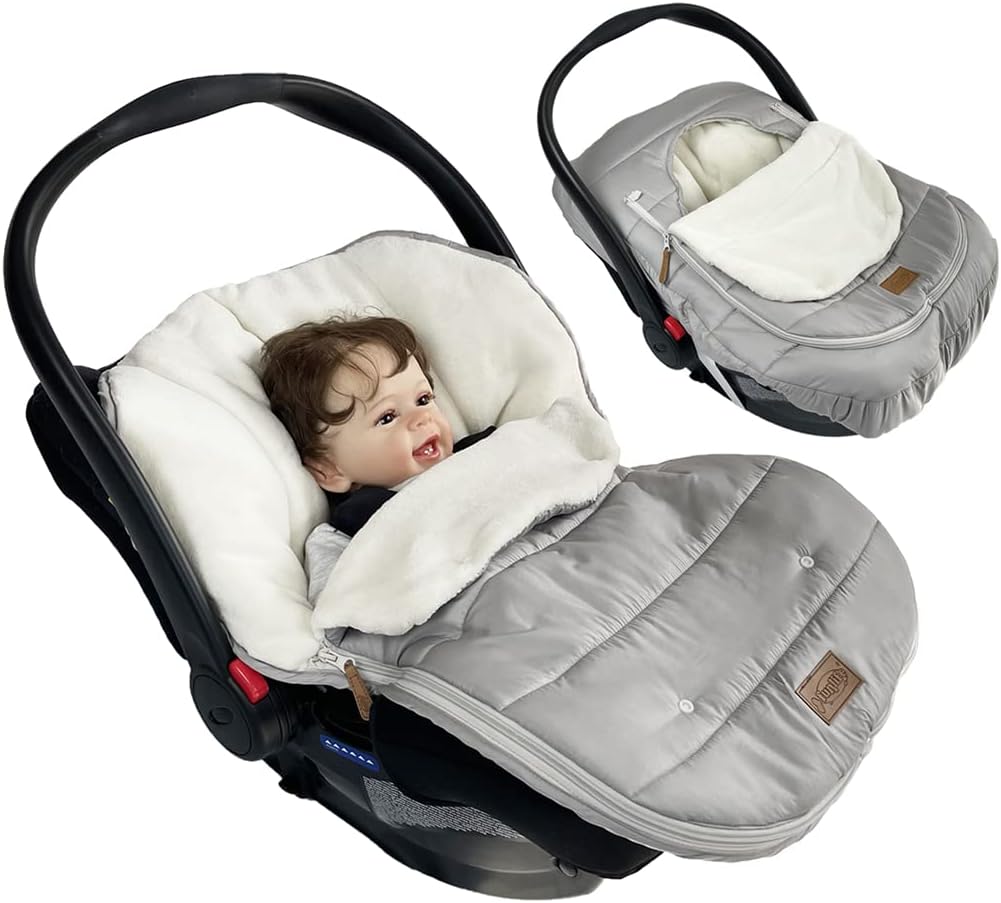 funlife 4 in1 Car Seat Bunting Bag Set, Cover for Spring Fall, Front