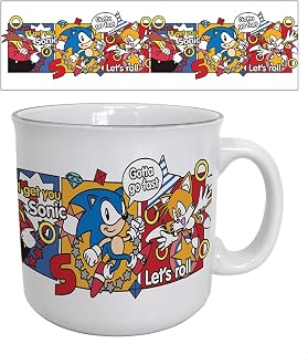 Pyramid America - Sonic - 3 Panel-Eggman, Sonic,- 20oz Ceramic Mug