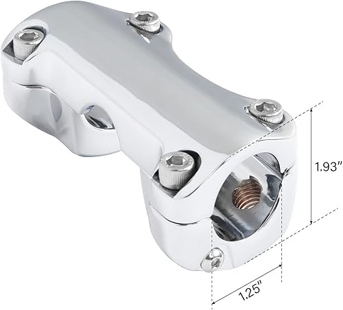 Miniatura 3 de TCMT Abrazadera superior elevadora para manillar de 1.25 pulgadas para Harley Touring Road King Road Glide Street Glide Electra Glide Ultra Class