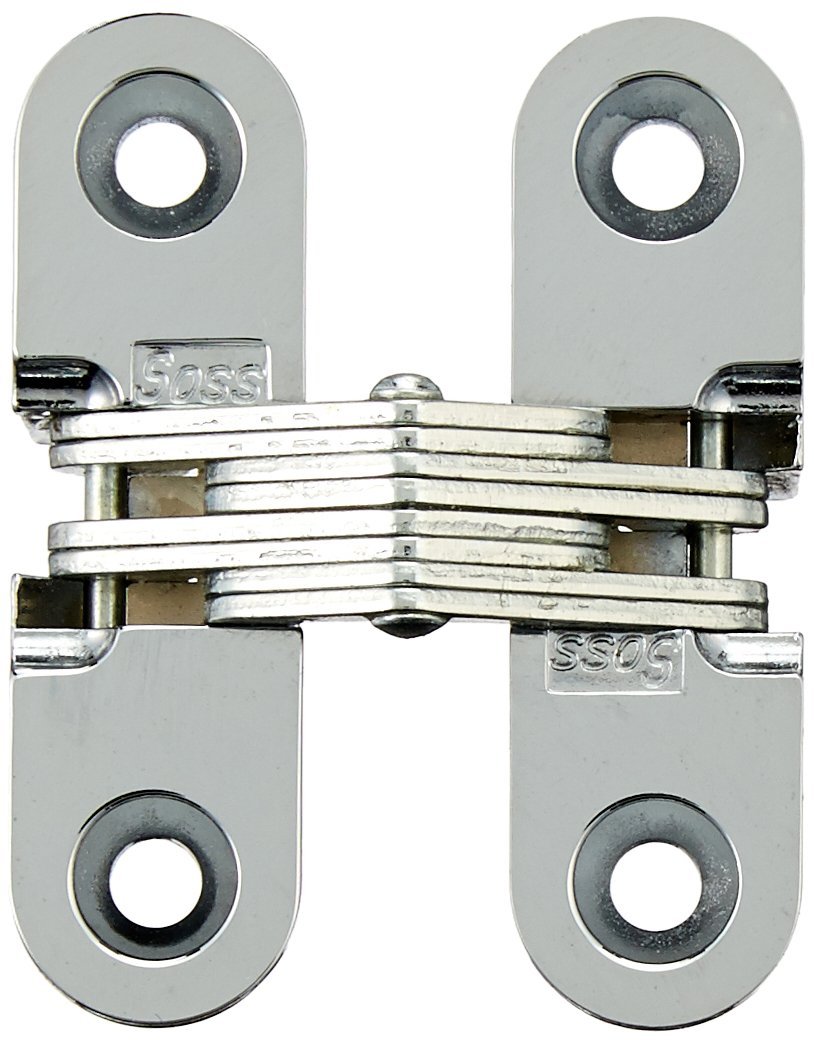 SOSS Invisible Hinges - Satin Brass Finish -6