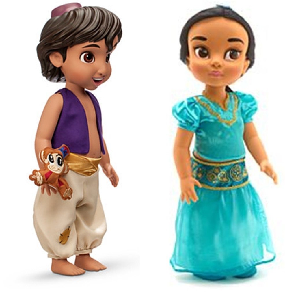 Disney Store Animator's Collection Princess Jasmine & Aladdin Dolls