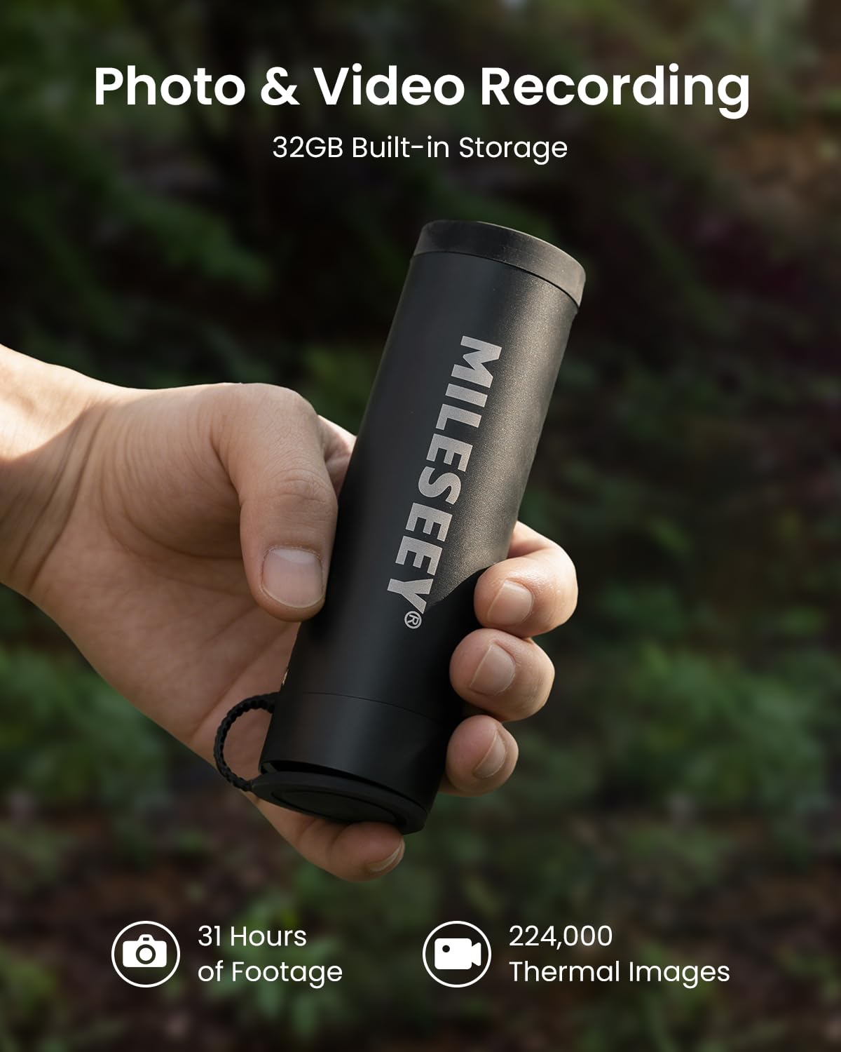 MiLESEEY TNV10 Pro Handheld wärmebildkamera Jagd mit 320 x 240 und 12μm Infrarot-Auflösung,13mm 50Hz nachtsichtgerät mit wärmebild,12 Hours Running Time,Fotos und Videos aufnehmen