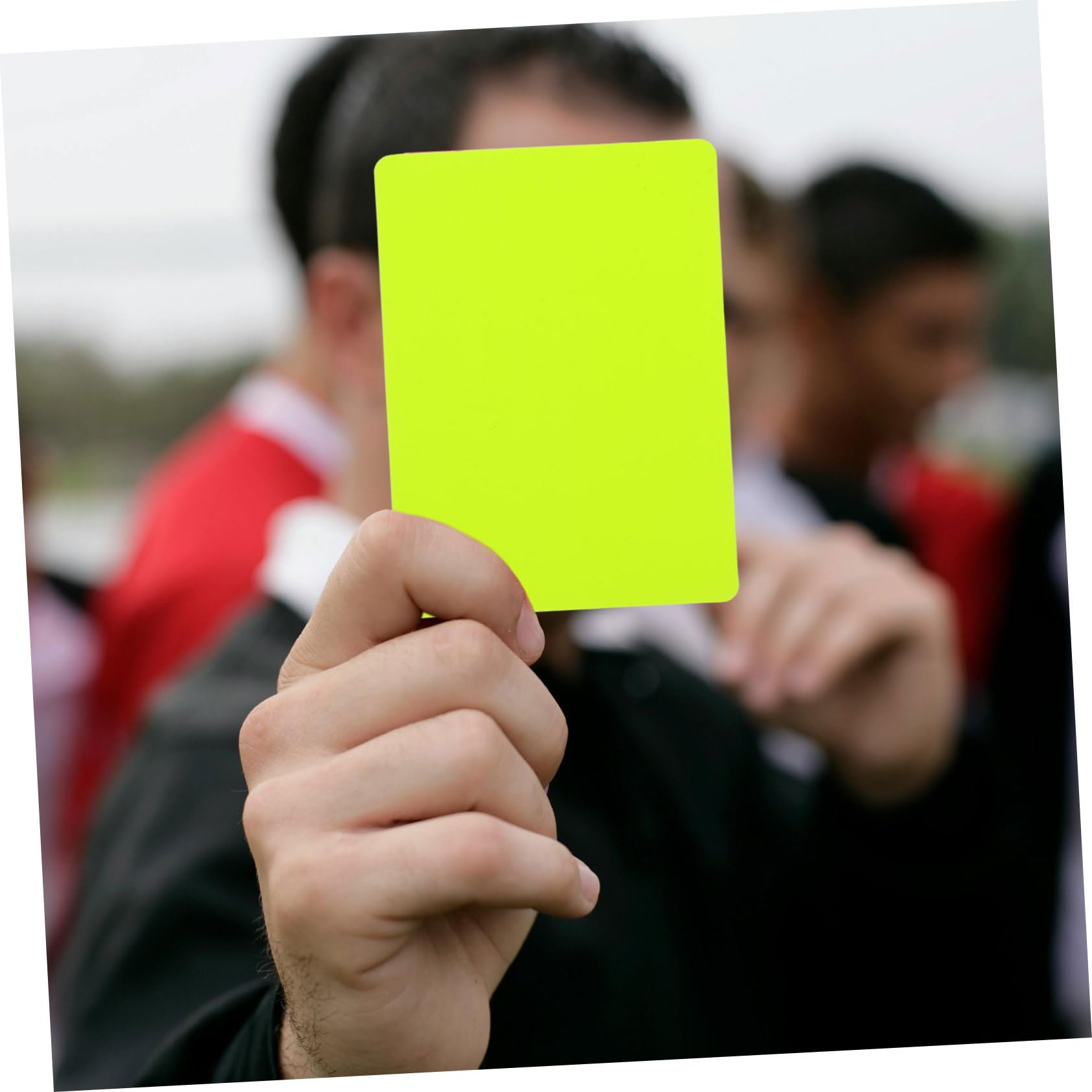 SUPVOX Juego De 6 Tarjetas De Árbitro Profesional De Fútbol En PVC con Colores Rojo Amarillo Y Azul para Penalizaciones Oficiales Y Competición Deportiva