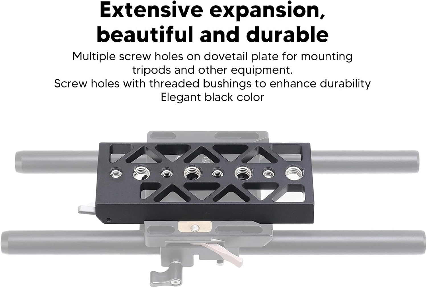 Camera Dovetail Plate Aluminum Alloy Safety Slide Plate for BP4K6K A7S3JTZ Camera CAGE