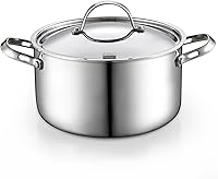 Vista 9 de Cooks Standard Olla para Caldo de Acero Inoxidable Multi-Capa, Olla Holandesa de 7 Cuartos para Cocinar Pasta y Enlatado con Tapa, Olla Profunda