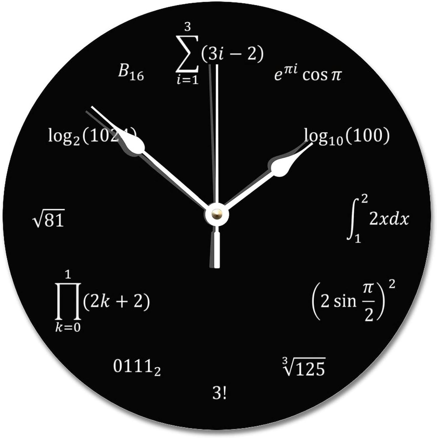 ArogGeld Math Equations and Notations Wall Clock Silent