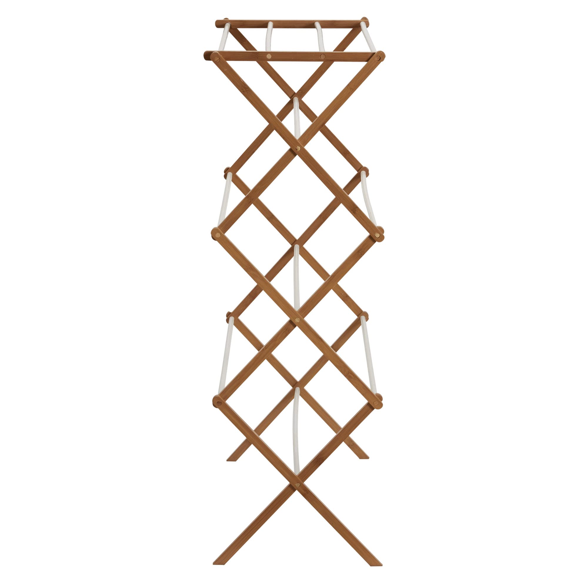 Household Essentials Tendedero Plegable de bambú para Ropa