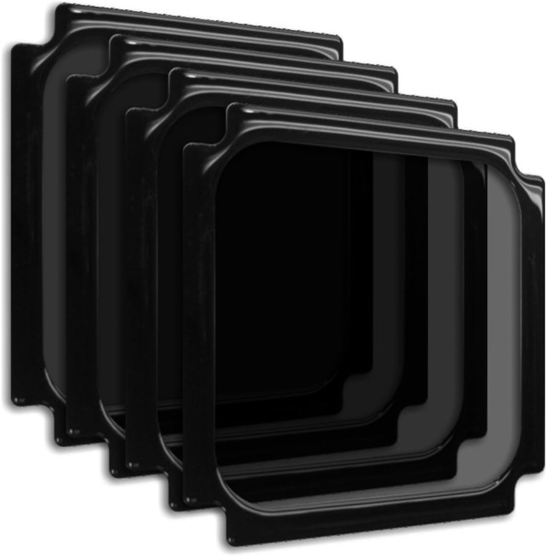 DEMCiflex Dust Filter for NCASE M1 120mm Square 4-Pack, Black Frame/Black Mesh