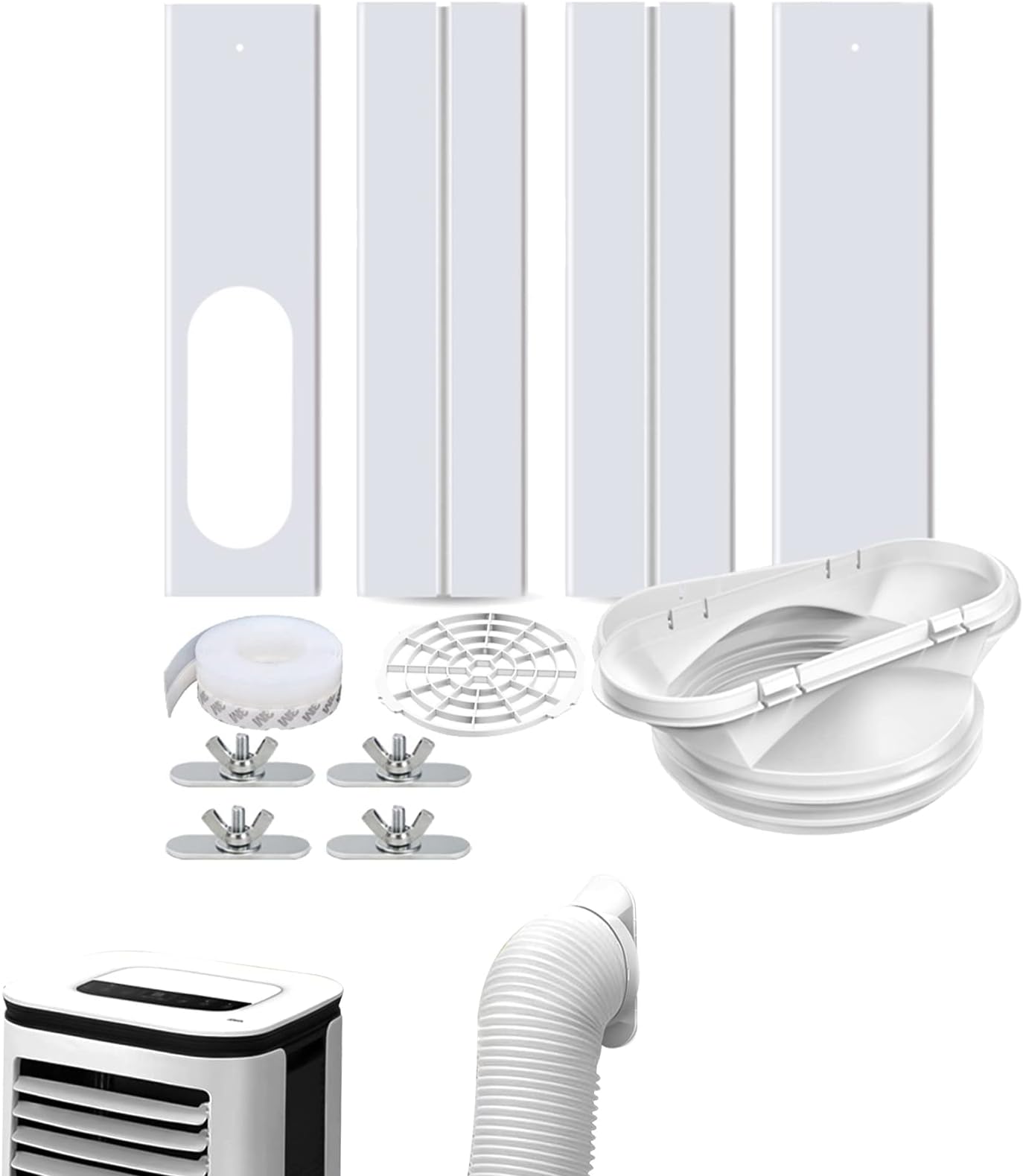 Air Conditioner Window Kit - Air Conditioner Window Seal | Adjustable Sliding AC Window Vent Kit For Vertical Or Horizontal Window, About 4310cm/16.933.94in