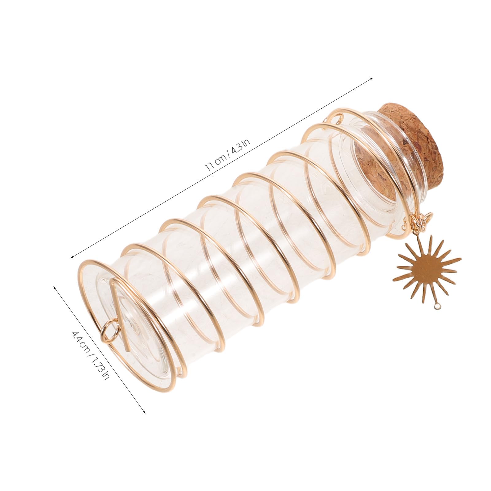INOOMP Lot de 4 jardinières suspendues en Verre Transparent avec