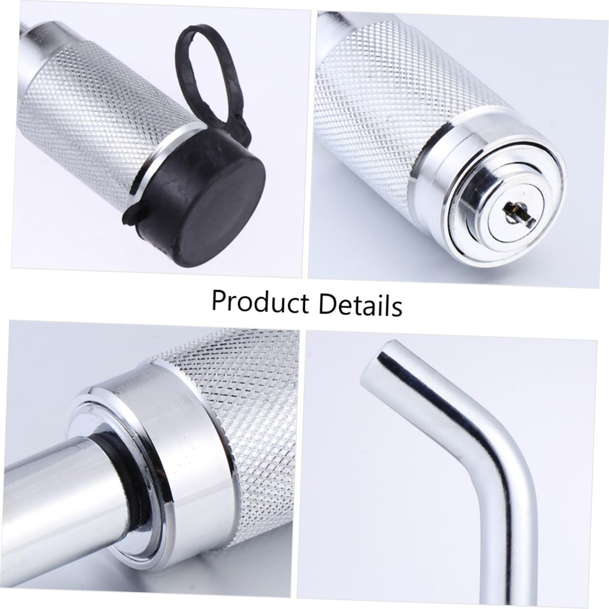 Anneome Bloqueo Antirrobo para Enganche de Remolque Cerradura Resistente la Fácil Instalación Compatible con Portaequipajes Bicicletas Remolques de Barco y Autocaravanas