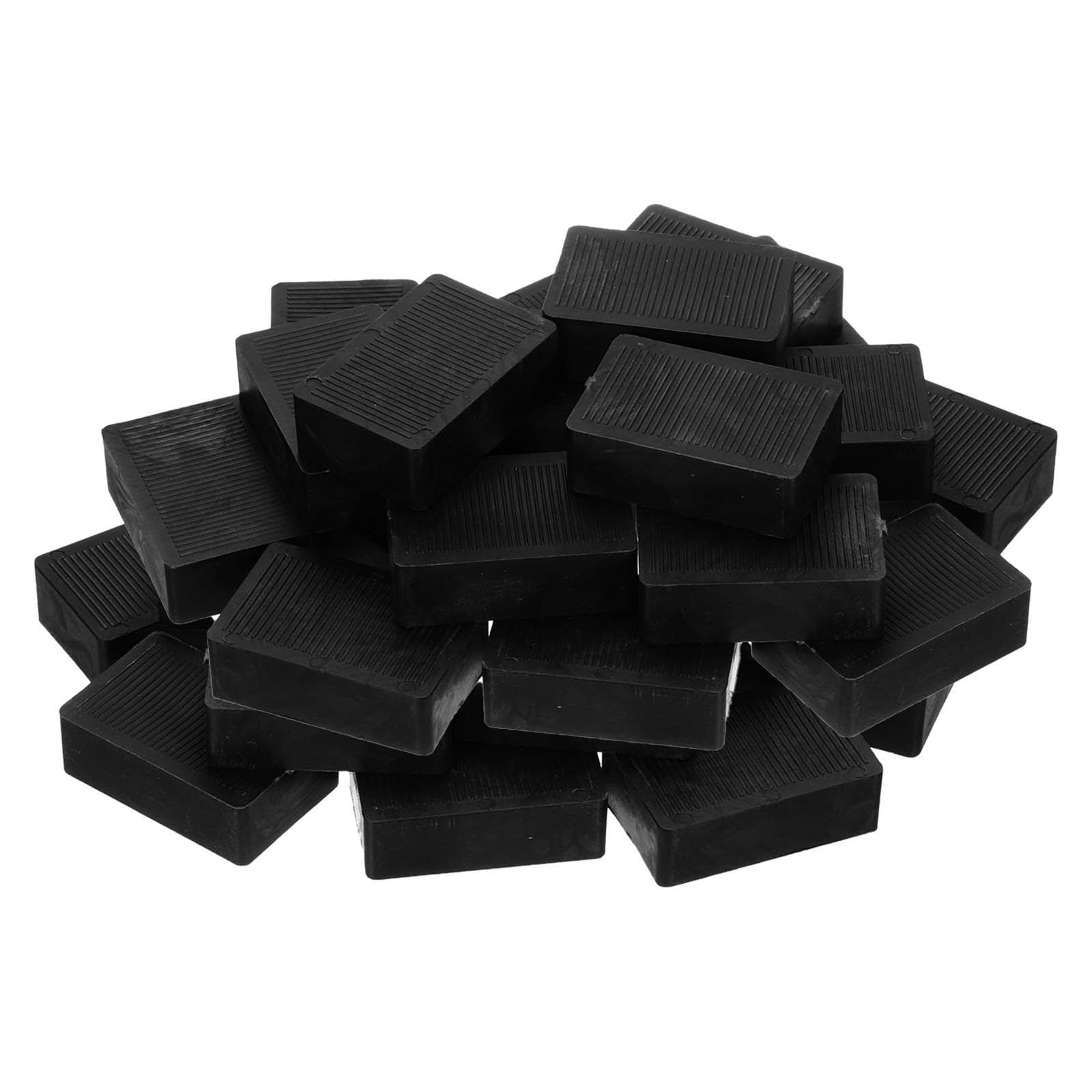 Cales en plastique noir pour vitrage et menuiserie 60x40x20 mm