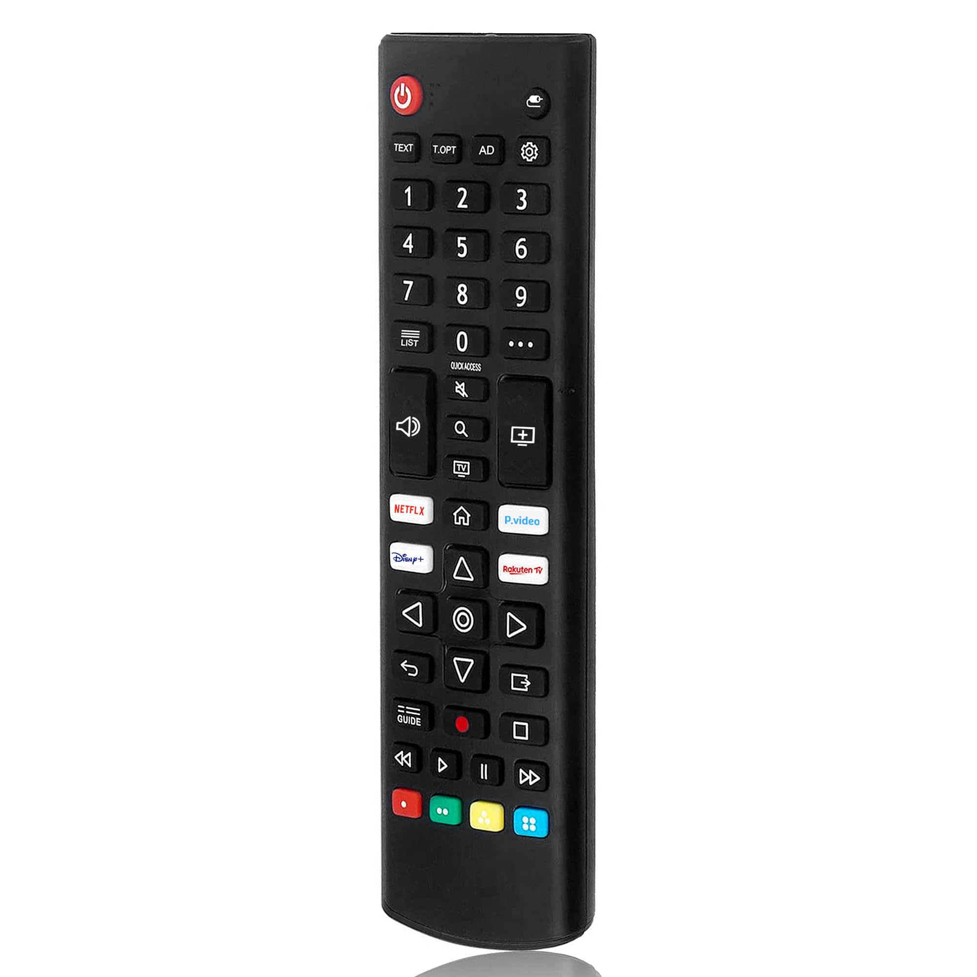 Ersatz für LG Smart TV-Fernbedienung, Universal Fernbedienung für alle LG LCD LED OLED UHD HDTV 3D 4K Thinq-Fernseher, mit Netflix, Prime Video, Disney+, Rakuten TV-Schnellzugriffstasten
