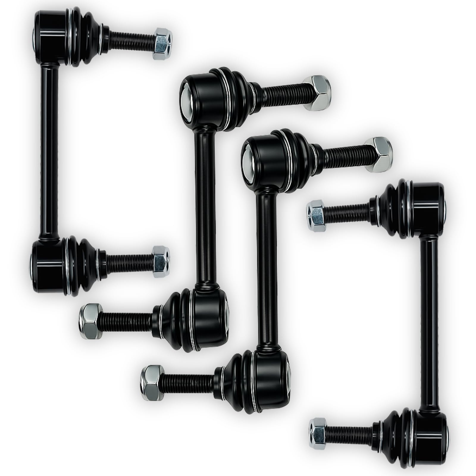 Chassora K750185 K750243 4PC Front/Rear Stabilizer Sway Bar End Link Fit for Hummer 2006 2007 2008 2009 2010 H3, 2009-2010 H3T