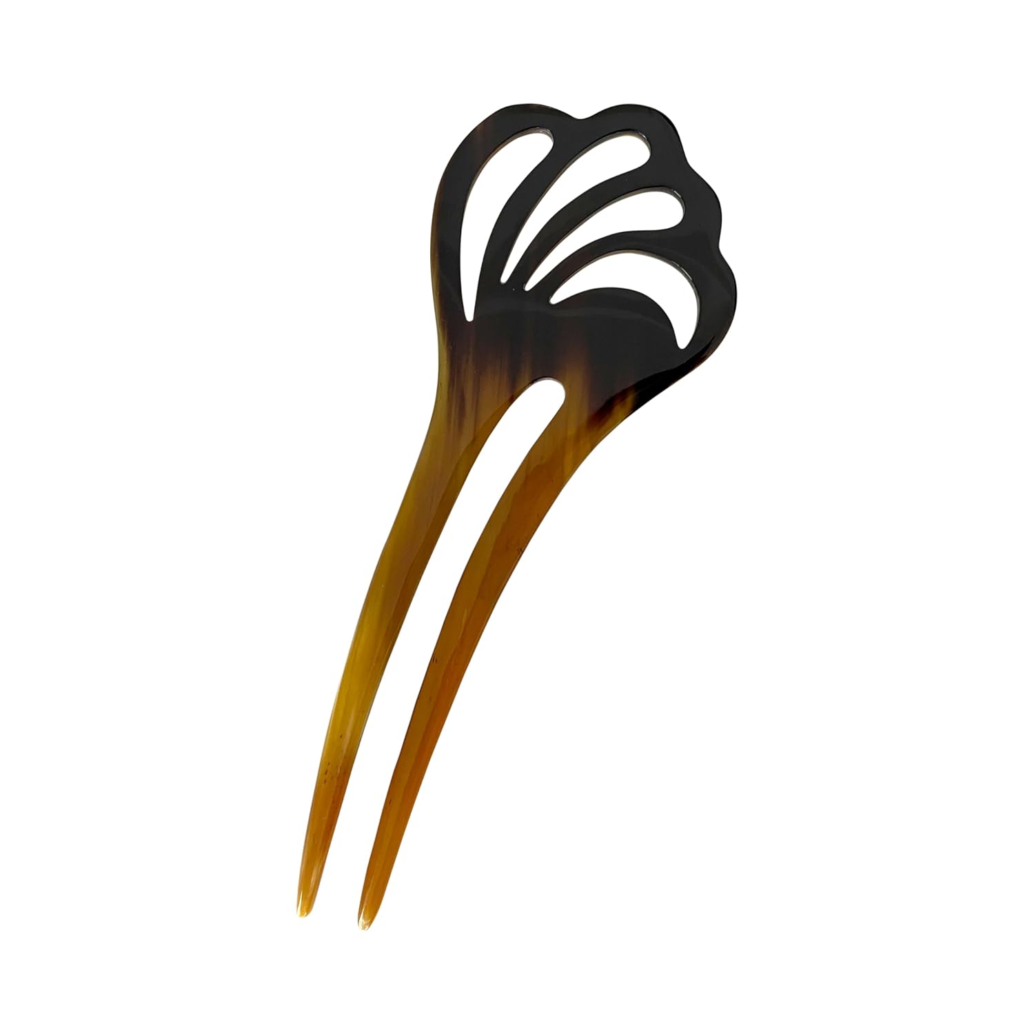 Hair Sticks For Long Hair, Natural Buffalo Horn Hair Smoothing Stick, Hair Stick Pin 5.5 inches, Gift for Mother 1pcs Flower