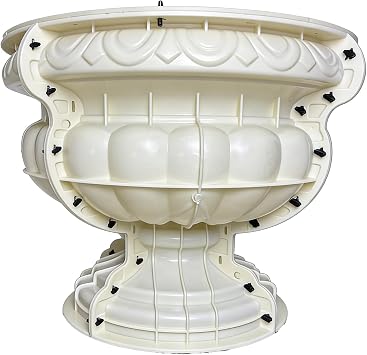 80cm Extra Large Round Concrete Planter Molds, Updated Reinforced Inner Liner with Built‑in Ribs, Heavy‑Duty ABS Flower Pot Mould, Reusable DIY Cement Pot Mold for Garden Patio Outdoor Decor