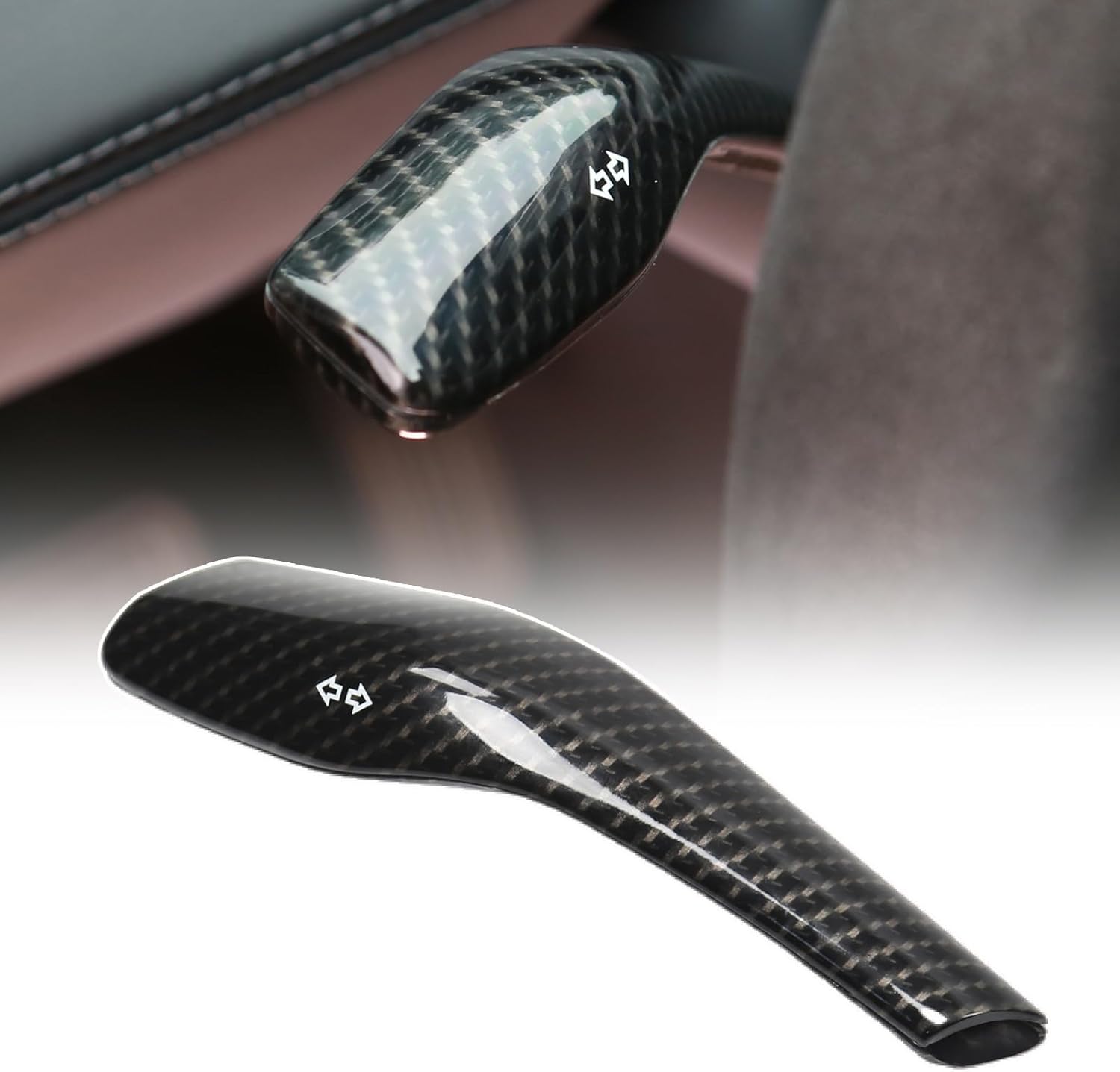 Steering Lever Cover for Tesla Model 3 Model Y Accessories Column Gear Shift Modefication Cover Pink Interior Wiper Rod Car Decorative Cover Pink