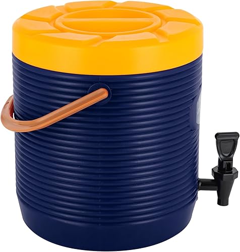Miniatura 6 de Dispensador aislado de bebidas de acero inoxidable de 13 litros3.4 galones, dispensador de bebidas frías y calientes con mango y grifo, dispensador