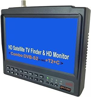 Satellite Finder Signal Meter KPT-717ST AHD DVB-S2 DVB-T/T2 DVB-C Combo Test CCTV Camera Satellite Finder Meter Vs St-5150 6933 V8 Finder 2 for Adjusting Sat Dish (Color : KPT-717ST add AHD, Size :