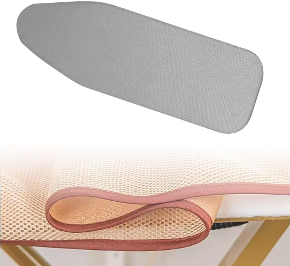 Ironing Board Cover Elasticated Iron Board Replacement Cover 36x13 38x13 43x14in Ironing Board Cover and Pad Heavy Duty Iron Board Cover Adjustable(Silver,38x13in(97x33cm))