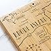 Totally Bamboo Destination Rhode Island State Shaped Serving and Cutting Board, Includes Hang Tie for Wall Display