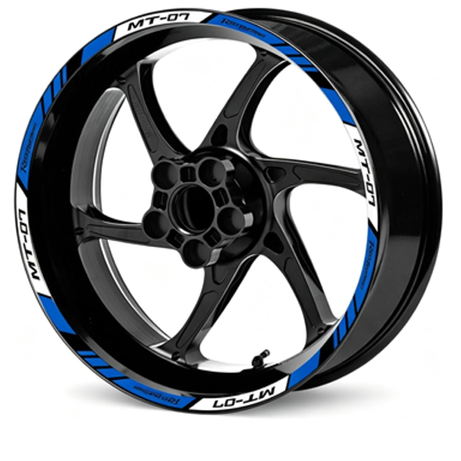 Motorcycle Wheel Rim Stickers Reflective Hub Stripe Tape Decals Waterproof for Yamaha MT-07 MT07 Mt 07(Color2)