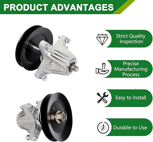Miniatura 7 de 918-06978 618-06978 Conjunto de husillo - Se adapta a cubiertas de cortacésped de 54 pulgadas Cub Cadet Troy Bilt MTD RZT-S54 RZT-L54 ZT1-54 ZT2-54
