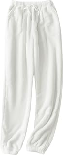 Fiona Jolin Women's Plush Fluffy Pajama Pants Winter Warm Fuzzy Fleece Lounge Bottoms Sleepwear with Pockets