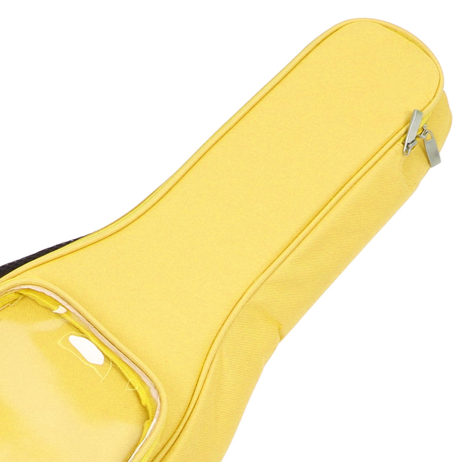 RiToEasysports Mochila para Guitarra, Tela Oxford Impermeable, Ligera, Portátil, con Cómodo Acolchado y Correas Ajustables para Guitarra Acústica, Atril, Pedal de Efectos y Accesorios (Yellow)