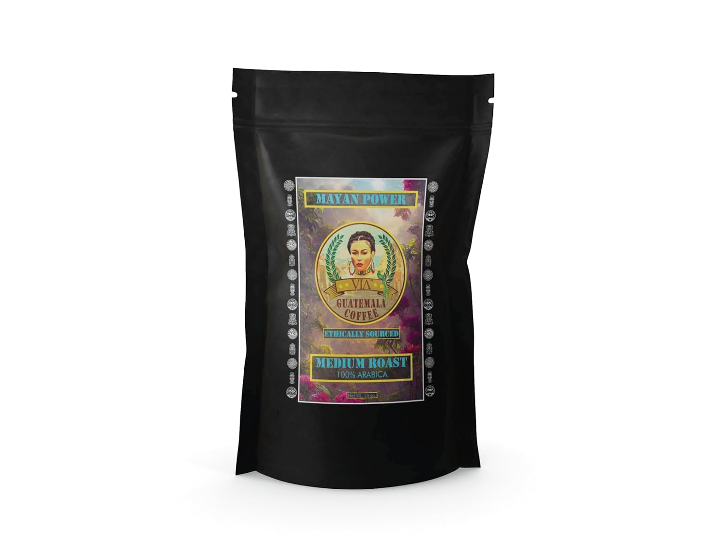 Via Guatemala Coffee – Guatemala Medium Roast Ground Coffee, Single-Origin Arabica, Mayan Power, 16 oz
