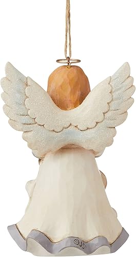 Miniatura 2 de Enesco Jim Shore Heartwood Creek White Woodland Believe - Adorno colgante de ángel, 4.25 pulgadas, multicolor