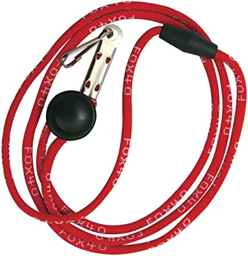 Fox 40 Classic CMG Whistle with Breakaway Lanyard - Red,115 db (Single with Lanyard)