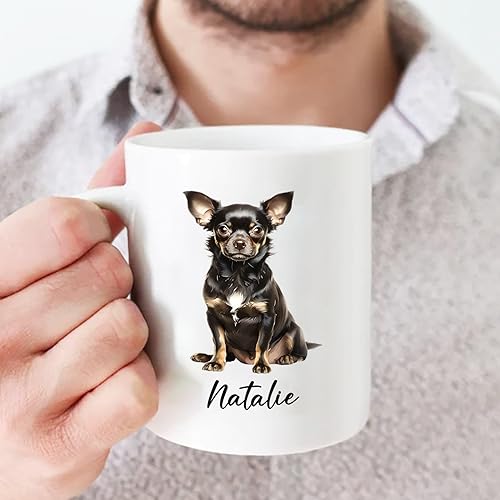 Miniatura 67 de Taza de cerámica personalizada para perros Chow Chow Chow, taza de café con nombre personalizado Chow Chow, regalos para los amantes de los perros