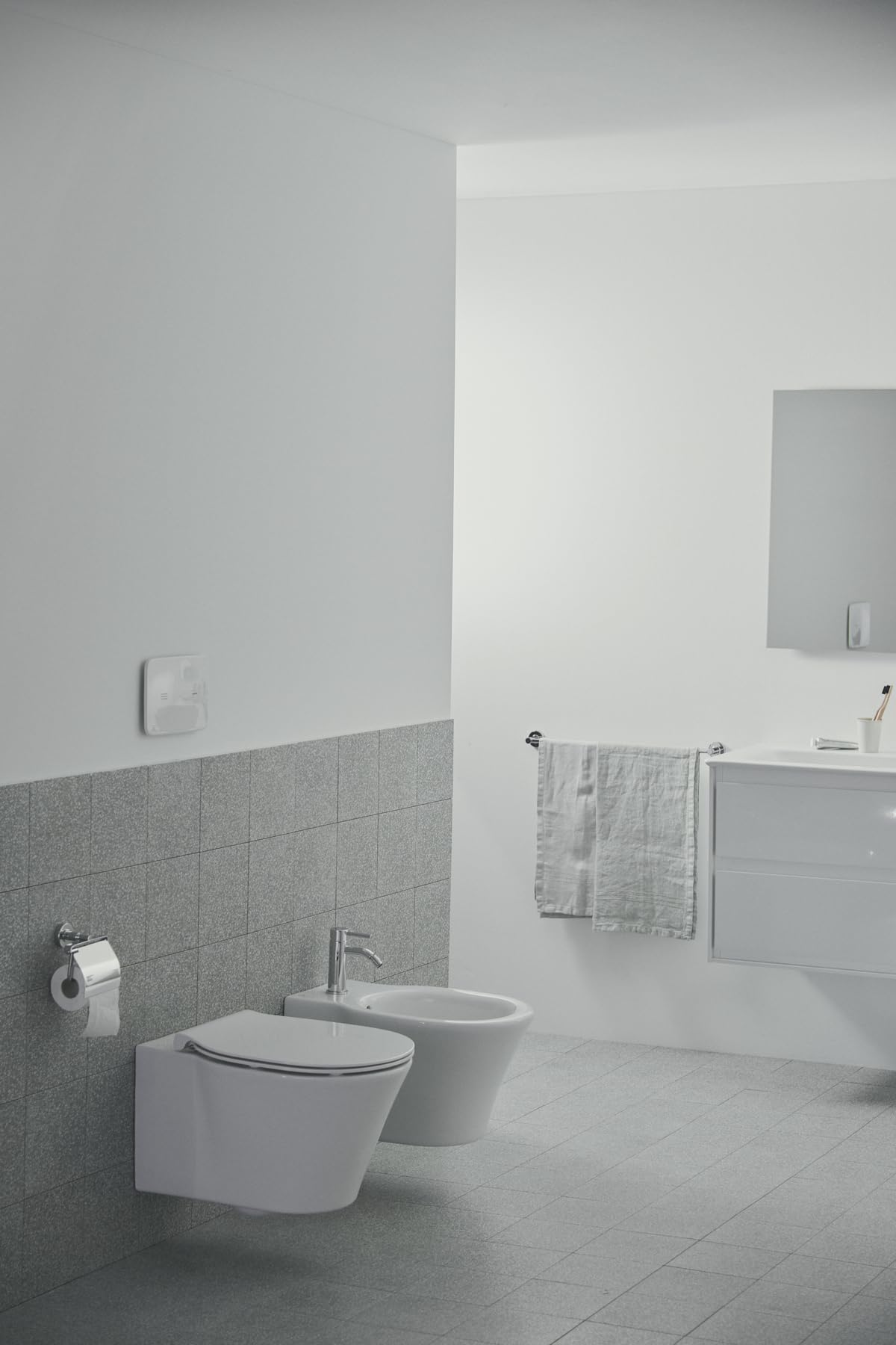 Ideal Standard BC197AA Ceraline armatura bidetowa z zestawem odpływowym z przyciskiem pociągowym