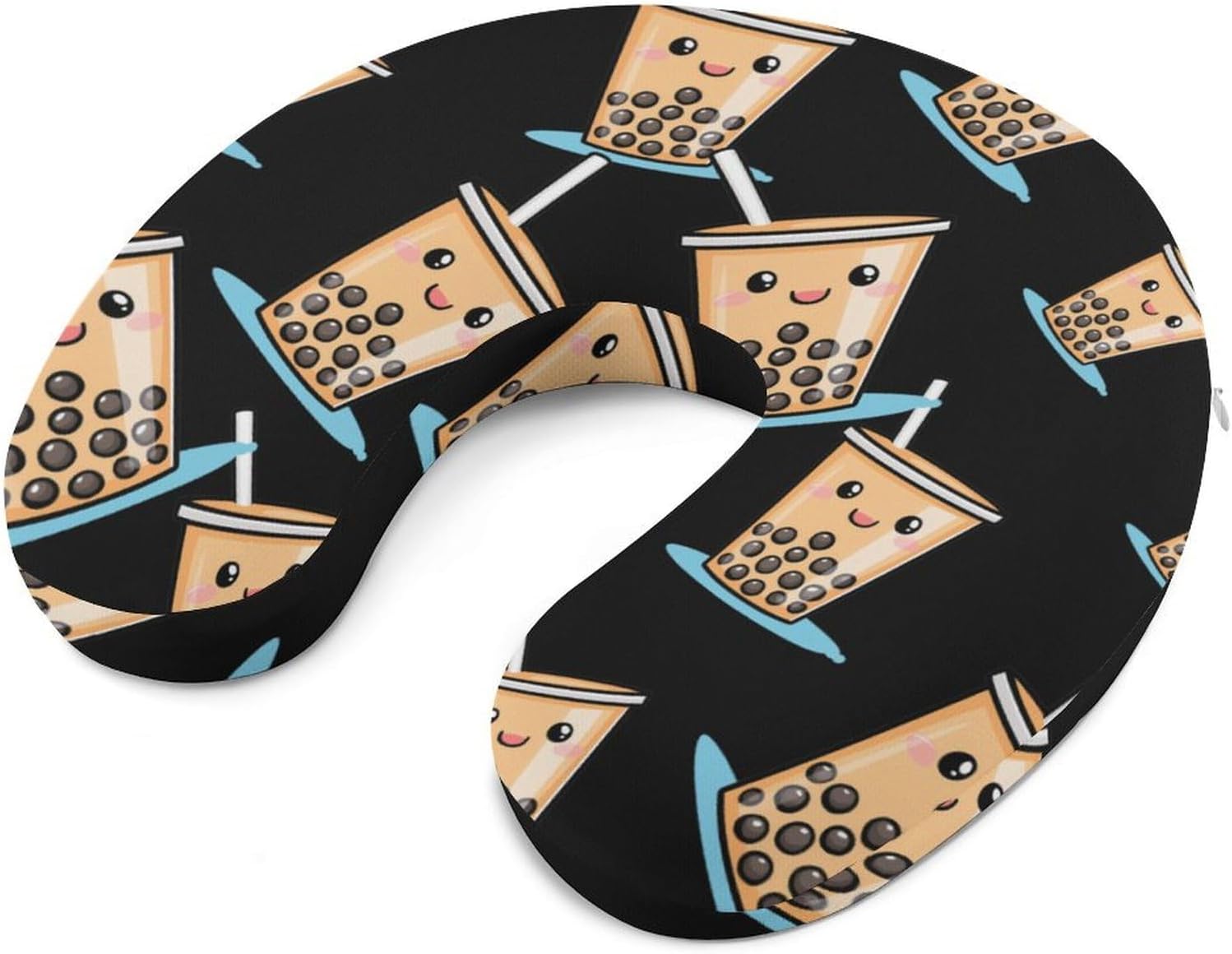 Bubble Milk Tea Memory Foam Pillows U Shaped Travel Neck Pillow