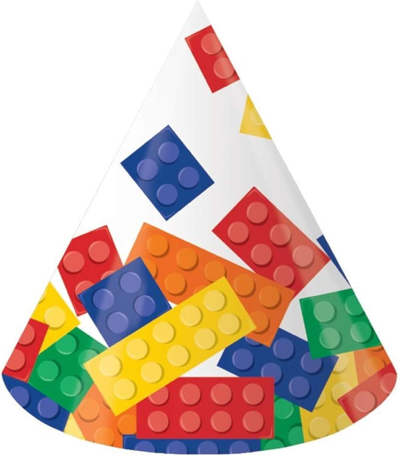 Creative Converting Building Block Party Cone Hats