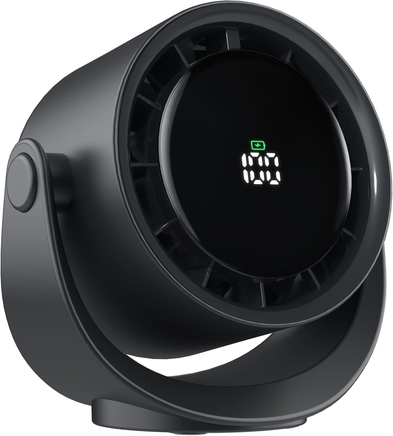 KITWLEMEN Portable Desk Fan – 5 Speed Rechargeable Battery Operated Fan, 4000mAh 17H Cooling, Powerful Small Turbo Fan for Bedroom Office Dorm Travel Camping, Black KITWLEMEN Portable Desk Fan – 5 Speed Rechargeable Battery Operated Fan, 4000mAh 17H Cooling, Powerful Small Turbo Fan for Bedroom Office Dorm Travel Camping, Black