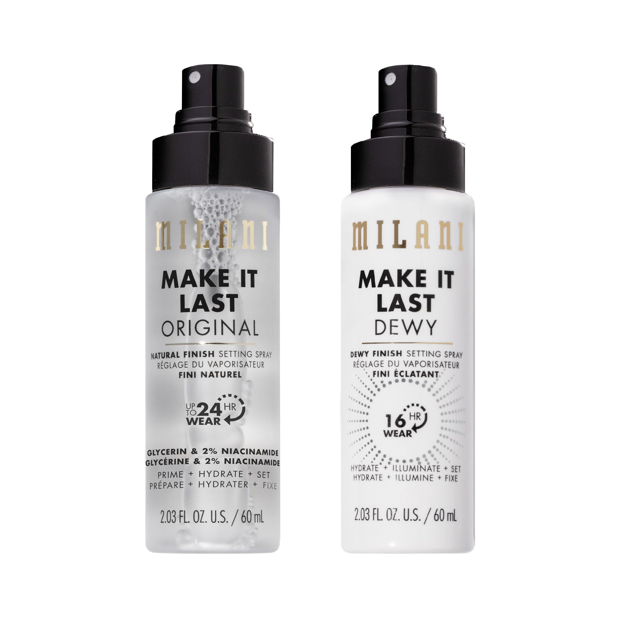 Milani - Gli spray fissanti Make it Last mantengono sempre un trucco spettacolare.