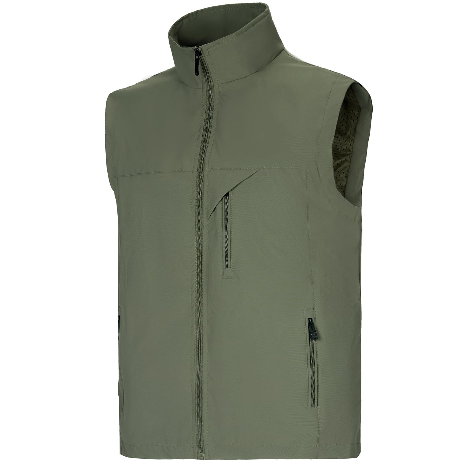 DUOFIER Men's Casual Vest Lightweight Outdoor Work Photo Cargo Sleeveless Jacket for Hiking Travel
