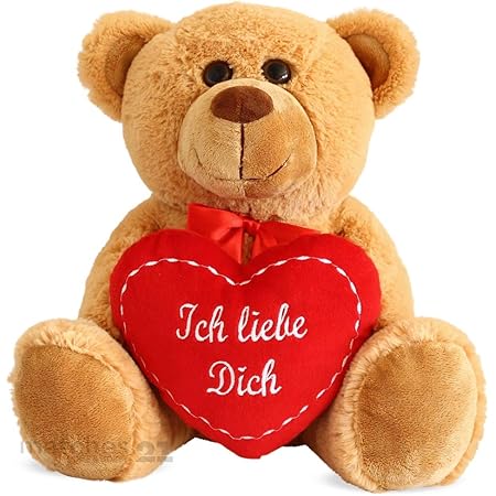 Matches21 Ours En Peluche Cœur Avec Inscription Je T Aime En Allemand Beige 25 Cm Amazon Fr Jeux Et Jouets