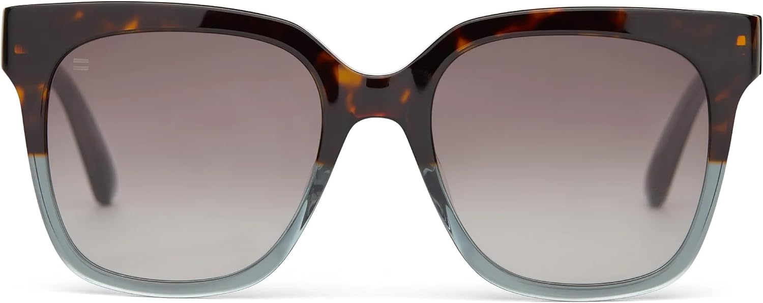 TOMS Natasha Unisex Sunglasses - Handcrafted with Acetate Frame - UV Protection Glasses w/Case - Beach Days & Daily Commute