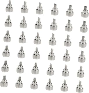 UKCOCO 100pcs Case Screws Screws Chassis Fixing Screw Thumb Screw PC Screws Case Thumbscrew Knurled Thumbscrew Practical Screw Thumb Spiral Accessories Silver Thumb Screw