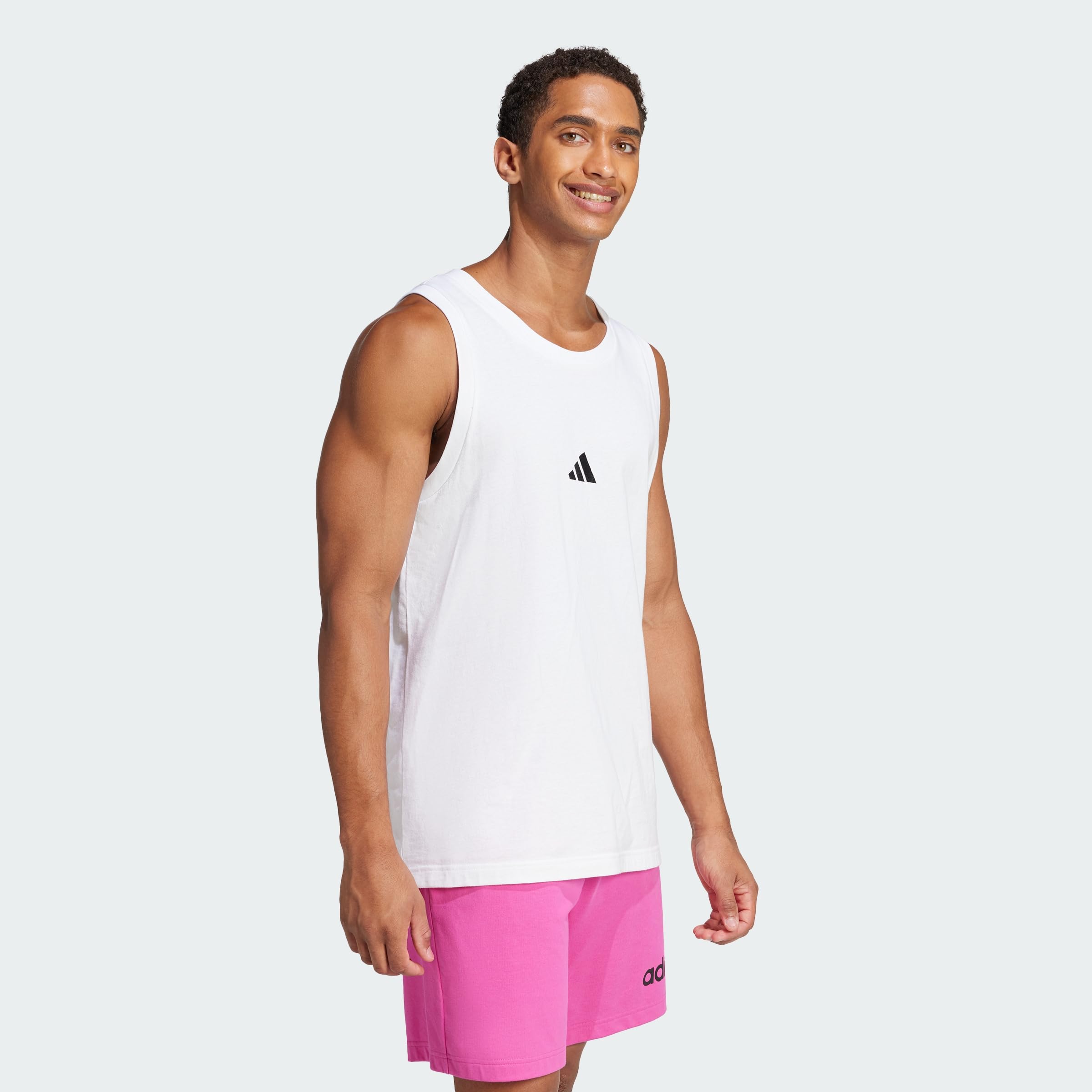 adidas Koszulka Mężczyźni ESSENTIALS SMALL LOGO SINGLE JERSEY TANK TOP