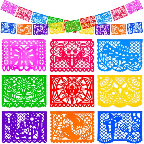 DOMESTAR 1 Pack 18 FT Mexican Party Banners, Fiesta Party Decoration