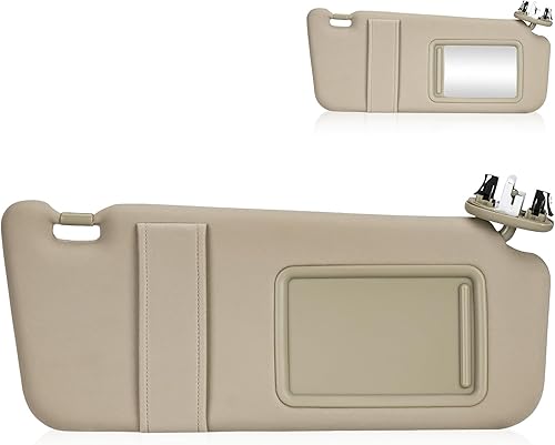 Miniatura 22 de Parasol lateral derecho del pasajero con techo solar y luz para Toyota Camry 2007 2008 2009 2010 2011, repuesto 74310-06770-B0, gris