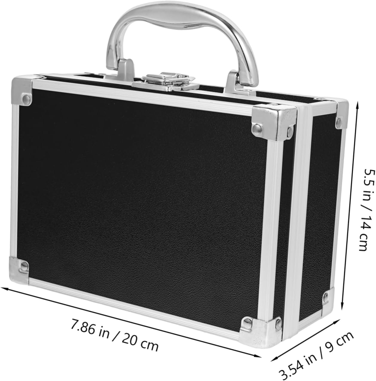 Travel Makeup Box Portable Makeup Organizer Case Nail Supplies Organizer Aluminum Alloy Cosmetic Tool Box