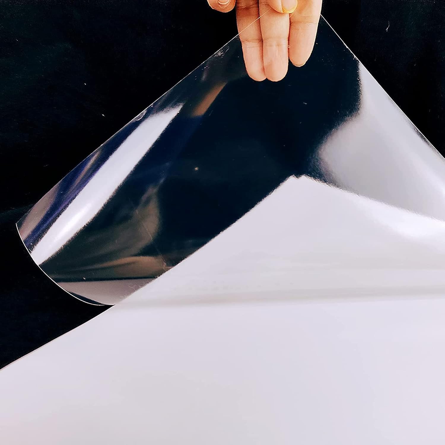 Carta adesiva in vinile stampabile per stampante a getto d'inchiostro A4 297x210 mm impermeabile compatibile Cricut colori vivaci Trasparente 30 fogli