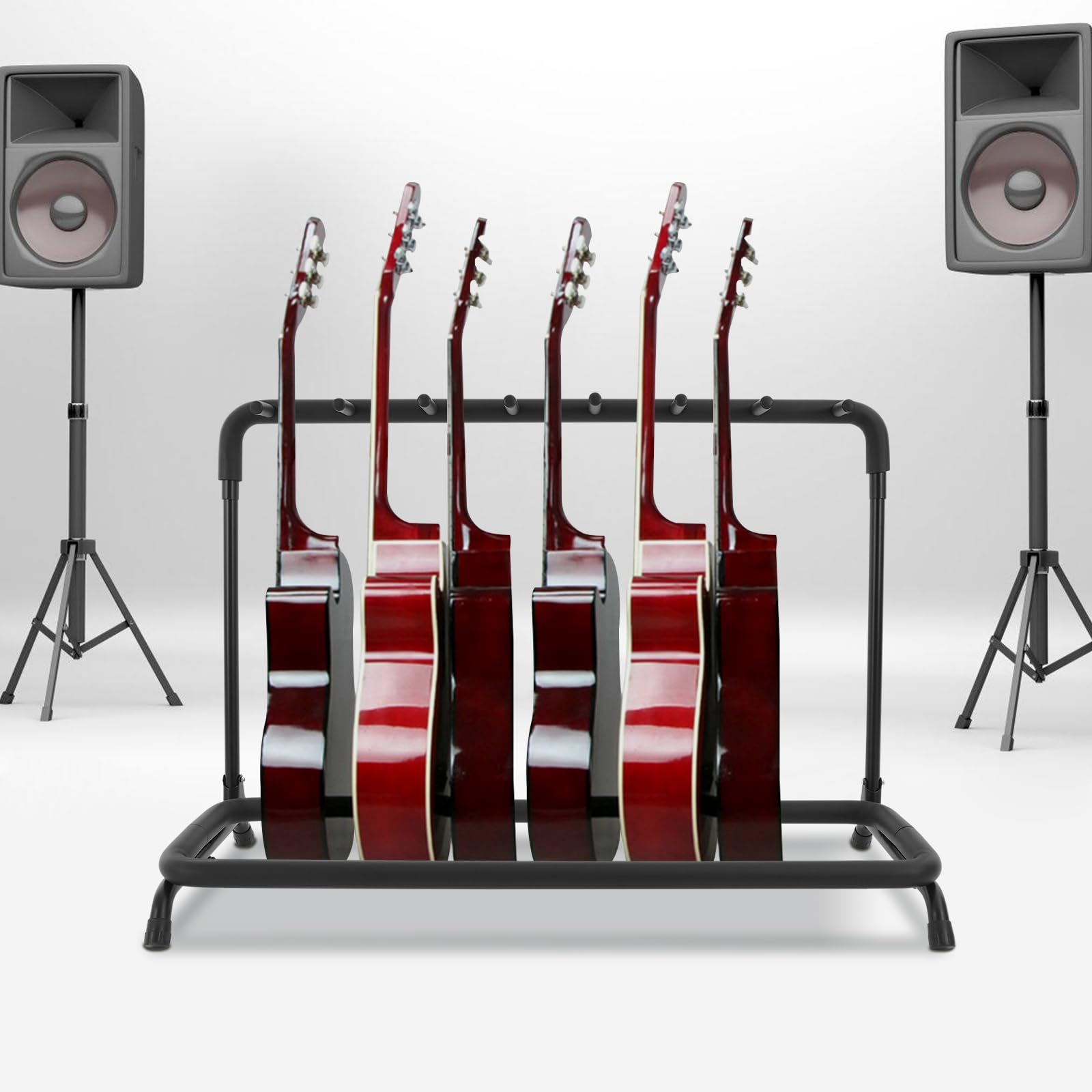 Soporte universal para guitarra, 7 niveles, con varios soportes, soporte para guitarra, para acústica, guitarra eléctrica, bajo acústico, coleccionista de guitarra, regalo