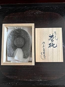 Amazon.co.jp: 人間国宝 佐々木象堂 鬼瓦茶托 写し 5客セット 栞