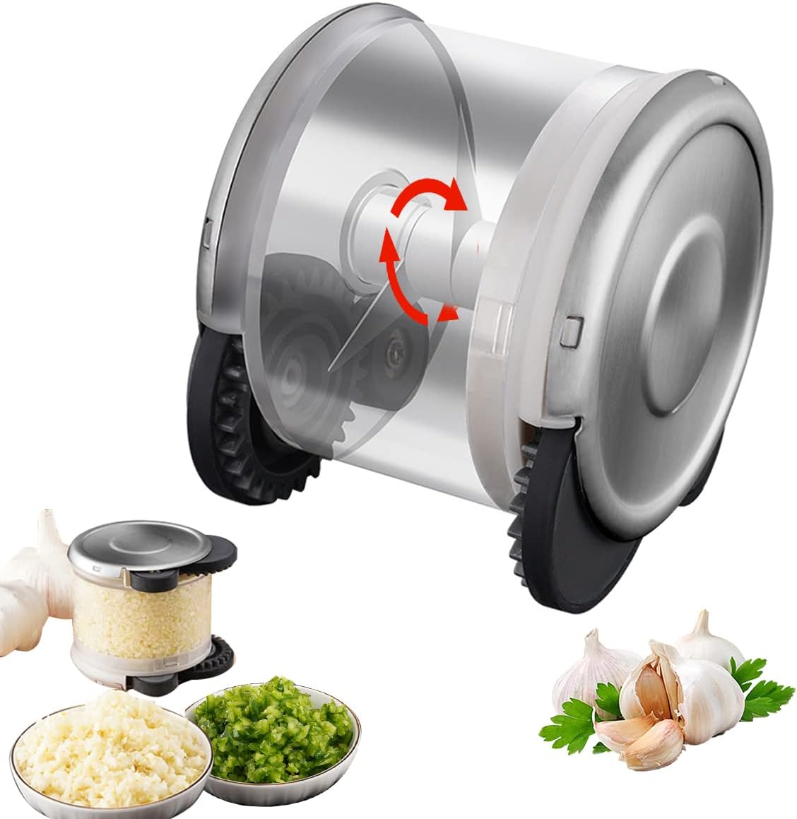 DAPAGENY Rolling Garlic Chopper,Garlic Press,Garlic Crusher